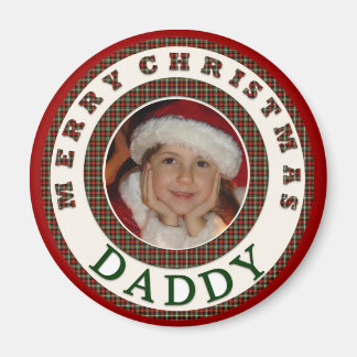 Aimant Joyeux Noël papa Photo personnalisée