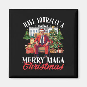 Aimant Joyeux Noël Père Noël Drôle Trump
