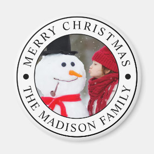 Aimant Joyeux Noël Photo de vacances