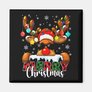 Aimant Joyeux Noël Renne Xmas Famille Assortis Hommes