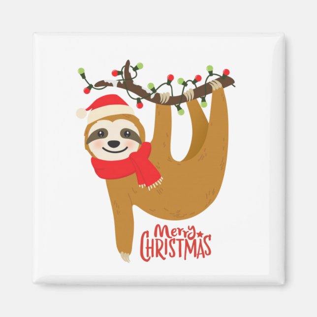 Aimant Joyeux Noël Sloth (Devant)