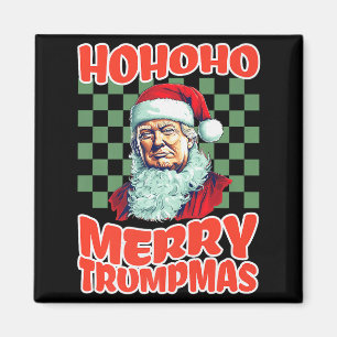 Aimant Joyeux Noël Trump Ho Ho Ho Joyeux Trumpmas