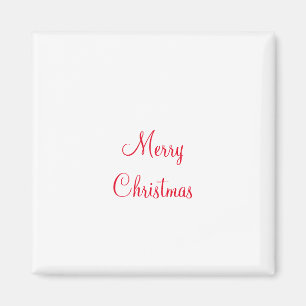 Aimant joyeux Noël vacances ajouter nom de famille photo