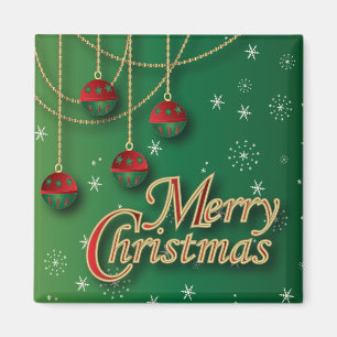 Aimant Joyeux Noël vert clair
