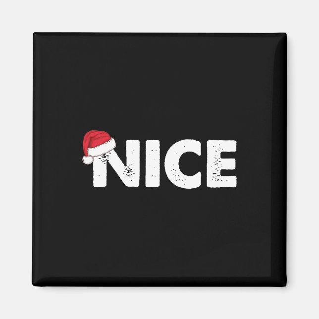 Aimant Joyeux ou méchant Noël assorti  (Devant)