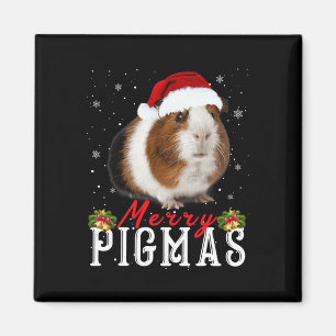 Aimant Joyeux Pigmas Masque Visage Amusant Guinée Pig Noë
