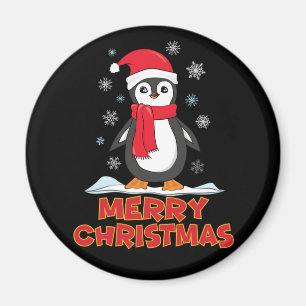 Aimant Joyeux Pingouin mignon de Noël
