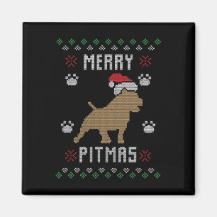 Aimant Joyeux Pitmas Drôle Laide Sweat Pit Bull