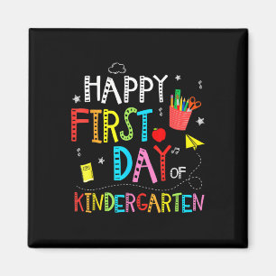 Aimant Joyeux Premier Jour De Maternelle Retour à L'école