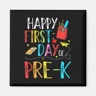 Aimant Joyeux premier jour de pré-maternelle aux enseigna