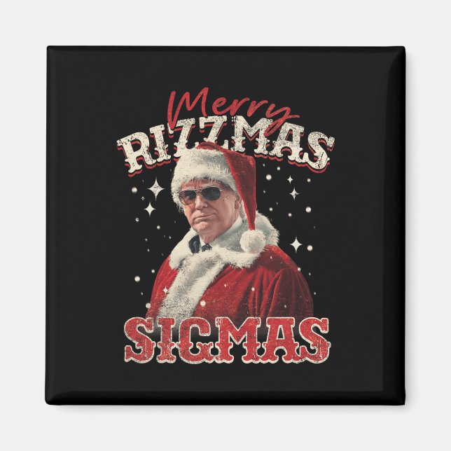 Aimant Joyeux Rizz Mas Sigmas - Gen Alpha Middle School T (Devant)