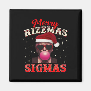 Aimant Joyeux Rizz Mas Sigmas Gen Alpha Trump Père Noël C