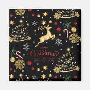 Aimant Joyeux sapin rouge