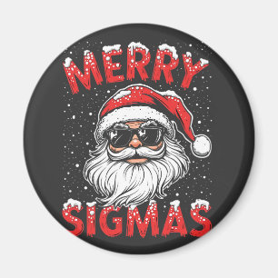 Aimant Joyeux Sigmas Funny Gen Alpha collège Noël