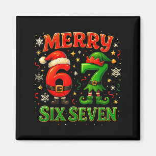 Aimant Joyeux Six Sept Mème Drôle 67 Noël Couple Dés