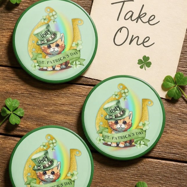 Aimant Joyeux St. Patrick Tomcat (Créateur téléchargé)