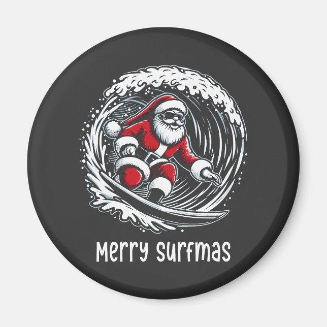 Aimant Joyeux Surfmas (Devant)