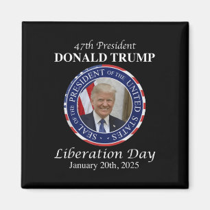 Aimant Joyeux Tee de la fête de la Libération Président D