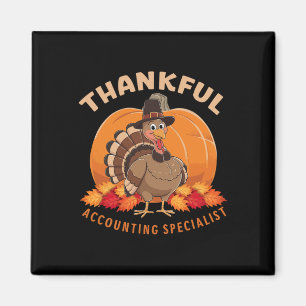 Aimant Joyeux Thanksgiving Comptabilité Jour de la dinde