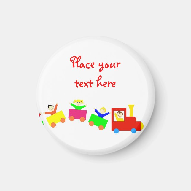 Aimant Joyeux Train pour enfants (Devant)