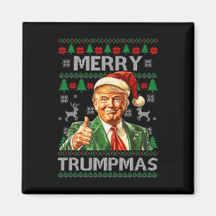 Aimant Joyeux Trumpmas - Père Noël Donald Trump