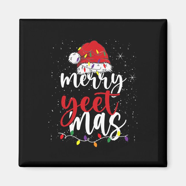 Aimant Joyeux Yeetmas Drôle Joyeux Yeet Mas Slang de Noël (Devant)