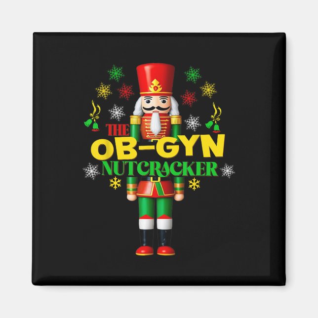 Aimant Joyful Nutcracker Ob-gyn Fun Festin Noël Gyn (Devant)