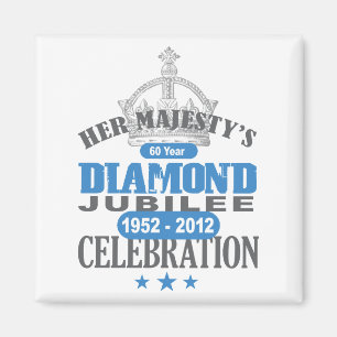 Aimant Jubilé de diamant britannique - souvenir royal