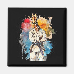 Aimant Judo Girafe Nature Kickboxing Taekwondo Arts Marti