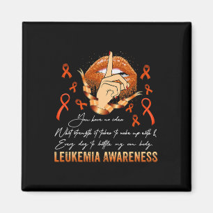 Aimant Juge Me Leukemia Sensibilisation Guerrier Orange R