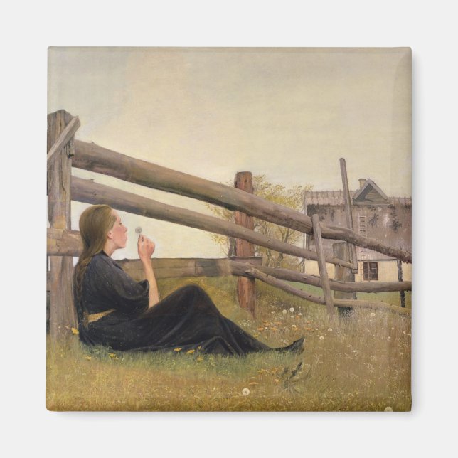 Aimant Juin. Graines Dandelion Filles, 1899 (Devant)