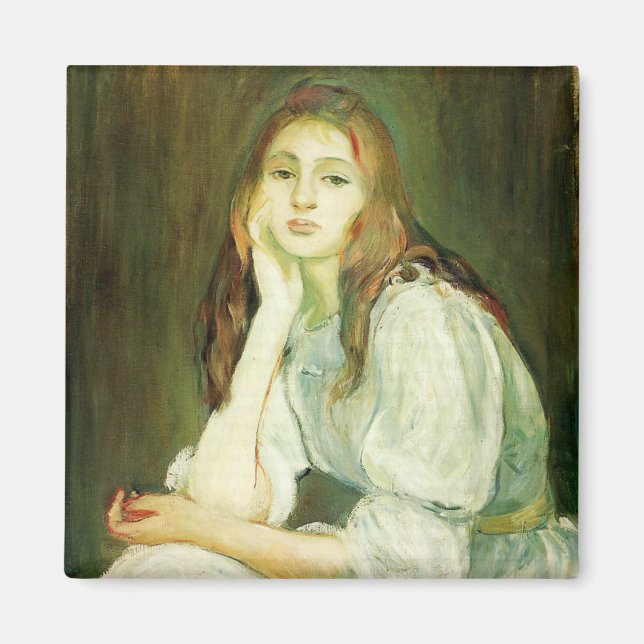 Aimant Julie Daydreaming (Belle jeune femme) (Devant)