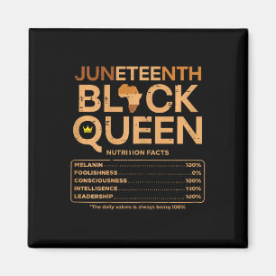 Aimant Jumelage nutritionnel de la reine noire Melanin