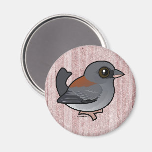 Aimant Junco aux yeux foncés (dos rouge)