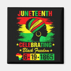 Aimant Juneteenth 19 juin 1865 afro-américain