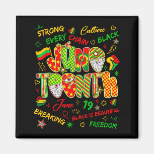 Aimant Juneteenth afro-américain liberté 19 juin 1865