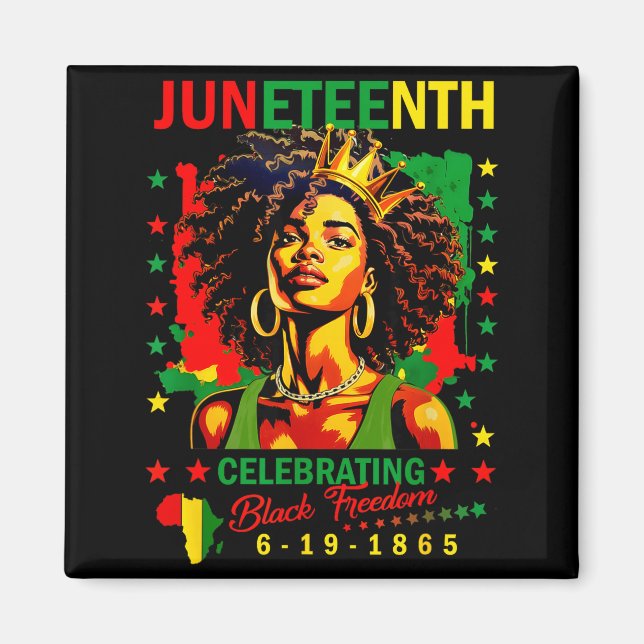 Aimant Juneteenth célèbre la journée de la liberté noire  (Devant)