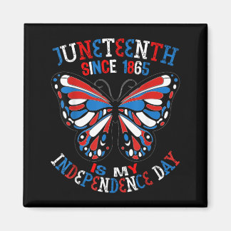 Aimant Juneteenth est le papillon de jour de l'indépendan