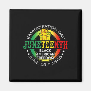 Aimant Juneteenth Liberté Afro-Américaine 1865 Mois de l'