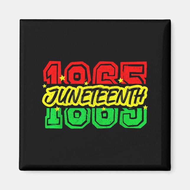 Aimant Juneteenth mois de l'histoire des Noirs 19 juin 18 (Devant)