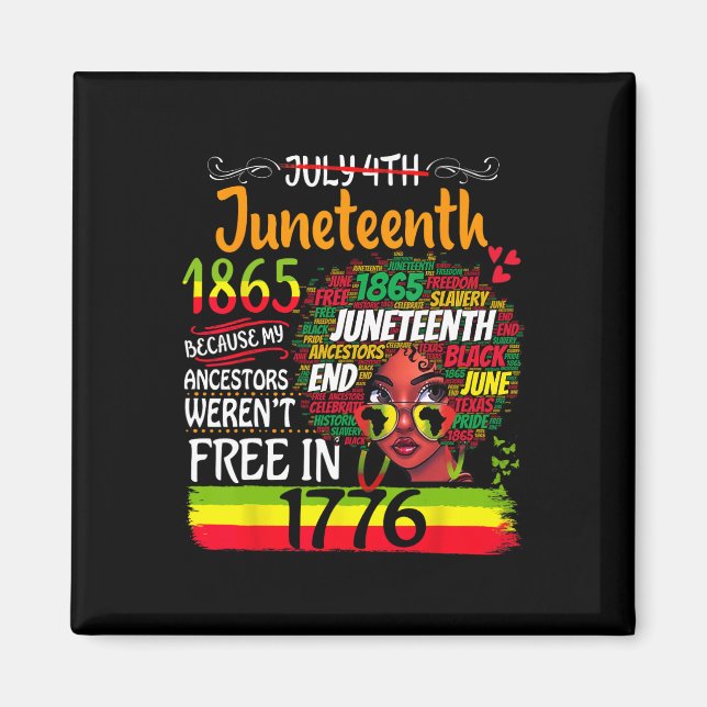 Aimant Junetten parce que mon ancêtre n'était pas libre A (Devant)