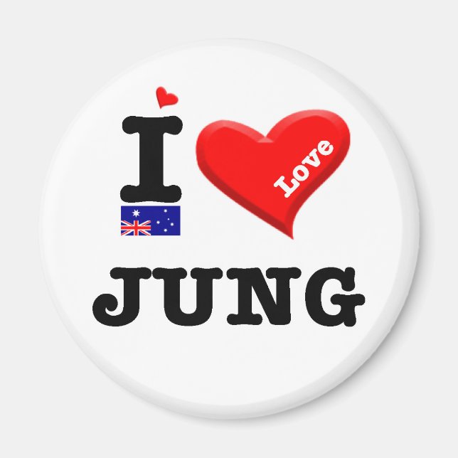 Aimant JUNG - I Love (Devant)