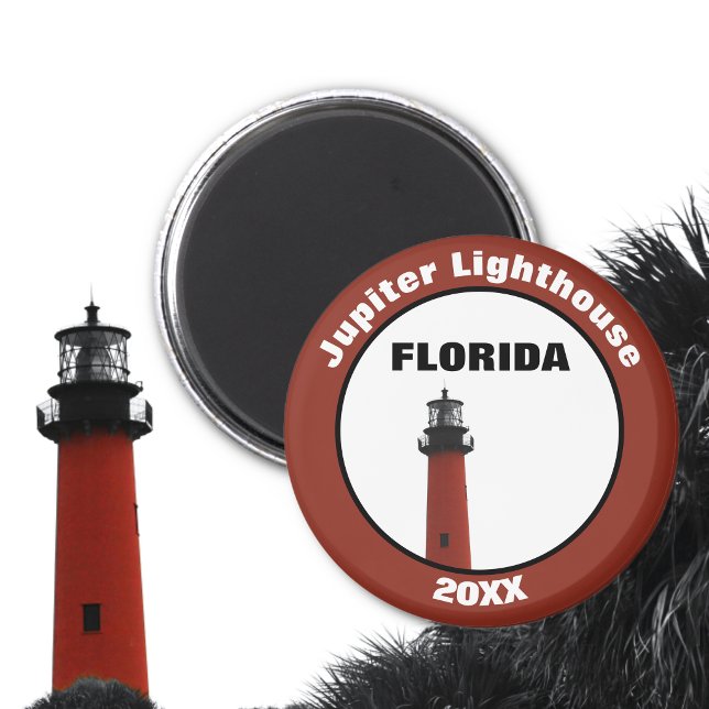 Aimant Jupiter Florida Phare Photographique Rouge (Créateur téléchargé)
