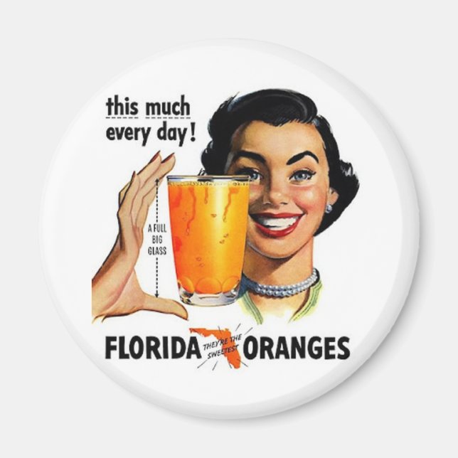 Aimant Jus d'orange de Floride (Devant)
