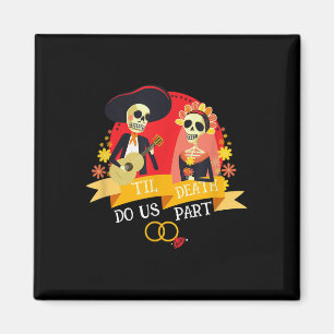 Aimant Jusqu'à ce que la mort nous sépare Mariage crâne s