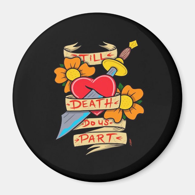 Aimant Jusqu'à la mort Faisons-nous partie Tatouage Vinta (Devant)