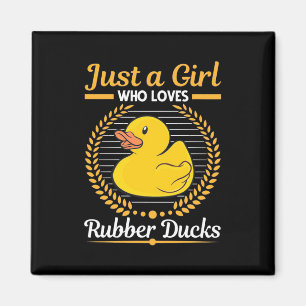 Aimant Just A Girl Who Loves Rubber Duck
