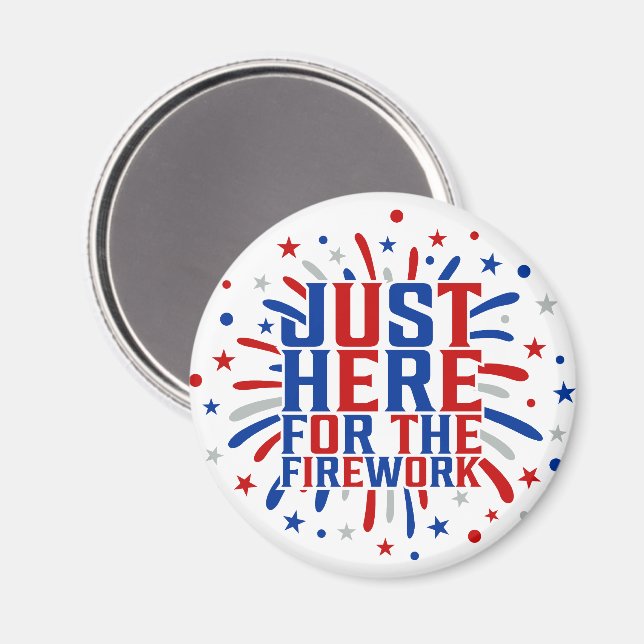 Aimant Juste Ici Pour Le Feu D'Artifice Drôle Pour Deux (Recto/Verso)