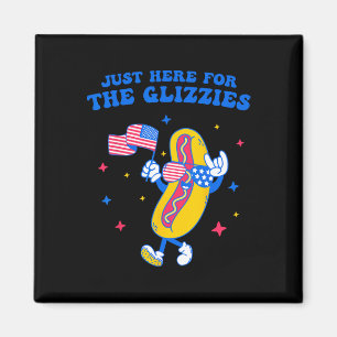 Aimant Juste Ici Pour Les Glizzies Drôle Le 4 Juillet Wi