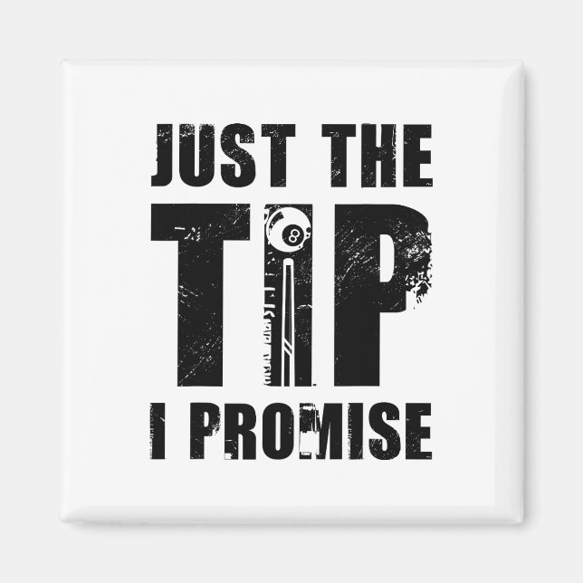 Aimant Juste Le Conseil Je Promets Billard Player Pool Sn (Devant)